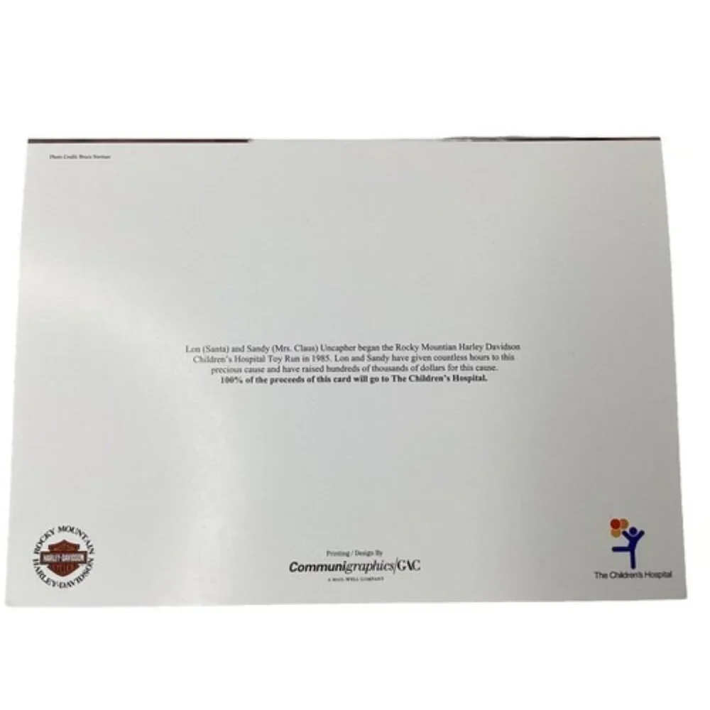 Harley Davidson Christmas Cards Children’s Hospital 3 Packs Of 10 Cards New - Picture 12 of 12